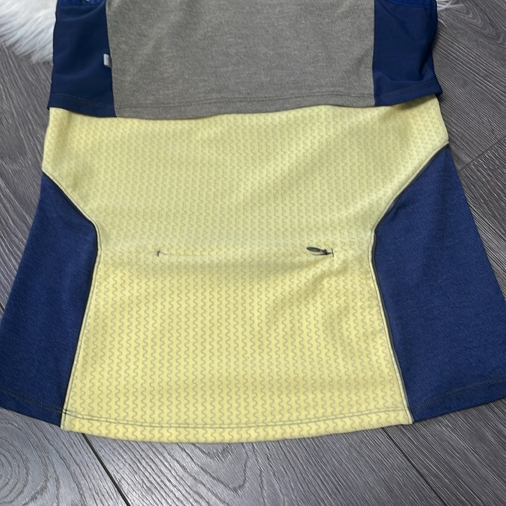 Fushionwear by ARYS blue yellow colourblovk  Sleeveless Tank - Picture 8 of 14